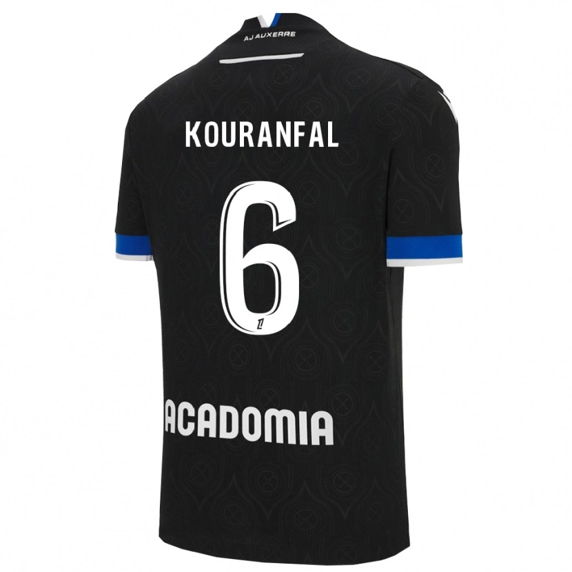 Danxen Herren Chamsedin Kouranfal #6 Schwarz Weiß Auswärtstrikot Trikot 2025/26 T-Shirt Österreich