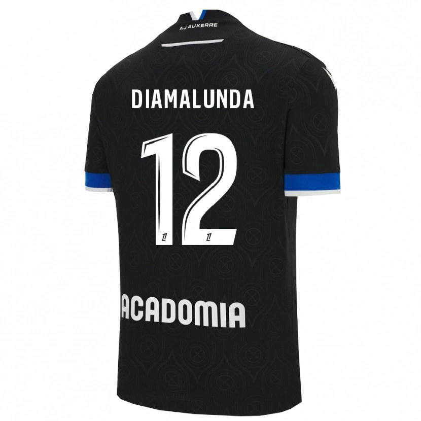 Danxen Herren Evan Diamalunda #12 Schwarz Weiß Auswärtstrikot Trikot 2025/26 T-Shirt Österreich