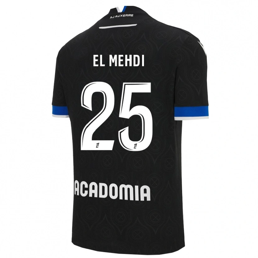 Danxen Herren Chihab El Mehdi #25 Schwarz Weiß Auswärtstrikot Trikot 2025/26 T-Shirt Österreich