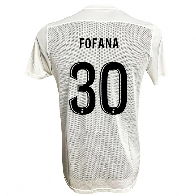 Danxen Herren Yahia Fofana #30 Schwarz Weiß Auswärtstrikot Trikot 2025/26 T-Shirt Österreich