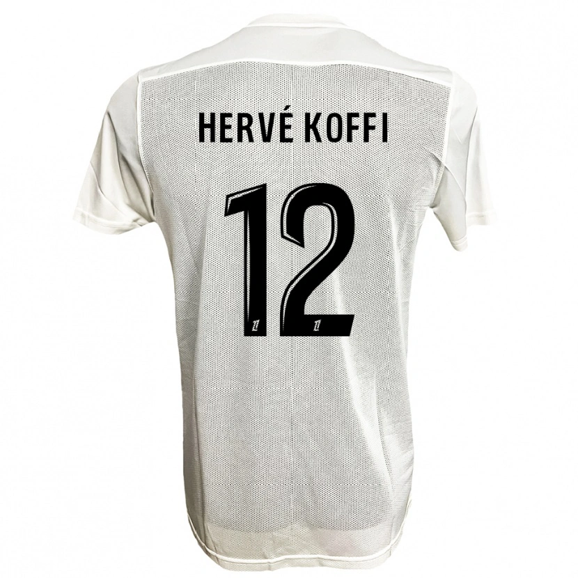 Danxen Herren Hervé Koffi #12 Schwarz Weiß Auswärtstrikot Trikot 2025/26 T-Shirt Österreich