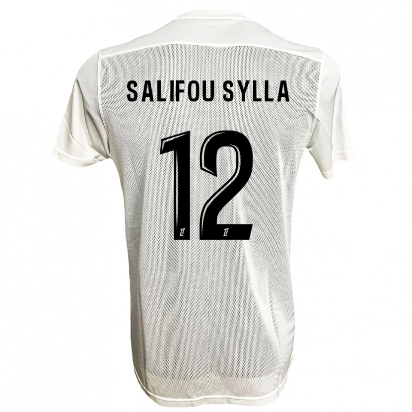 Danxen Herren Salifou Sylla #12 Schwarz Weiß Auswärtstrikot Trikot 2025/26 T-Shirt Österreich