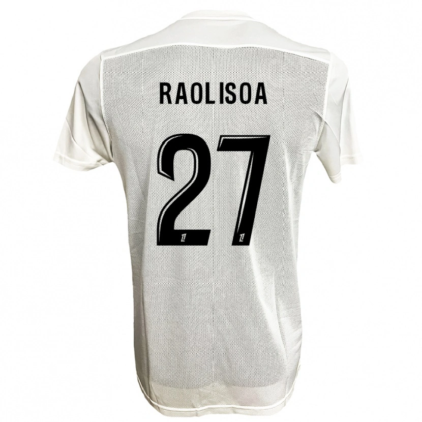 Danxen Herren Lilian Raolisoa #27 Schwarz Weiß Auswärtstrikot Trikot 2025/26 T-Shirt Österreich