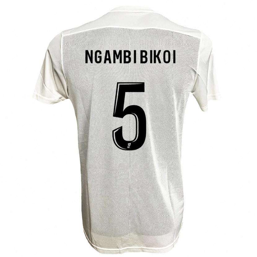 Danxen Herren Christian Ngambi Bikoi #5 Schwarz Weiß Auswärtstrikot Trikot 2025/26 T-Shirt Österreich