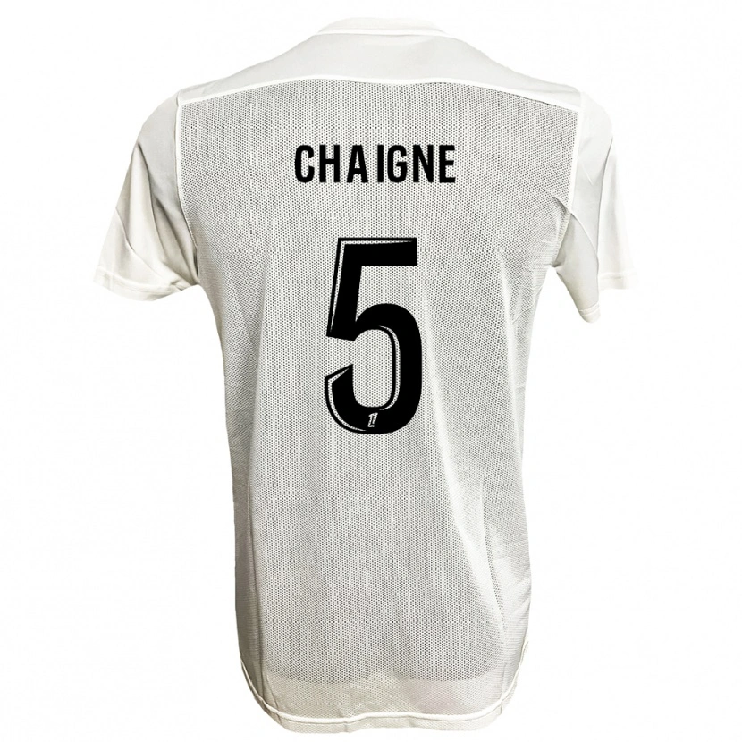 Danxen Herren Mathéo Chaigne #5 Schwarz Weiß Auswärtstrikot Trikot 2025/26 T-Shirt Österreich