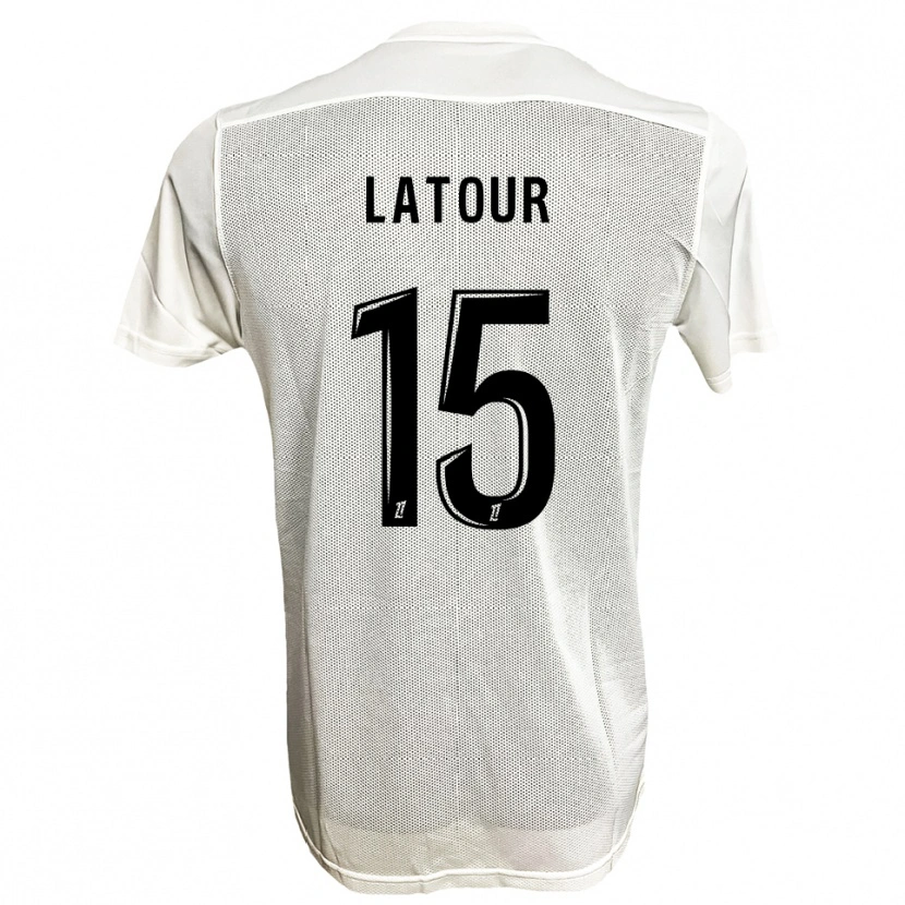 Danxen Herren Léo Latour #15 Schwarz Weiß Auswärtstrikot Trikot 2025/26 T-Shirt Österreich