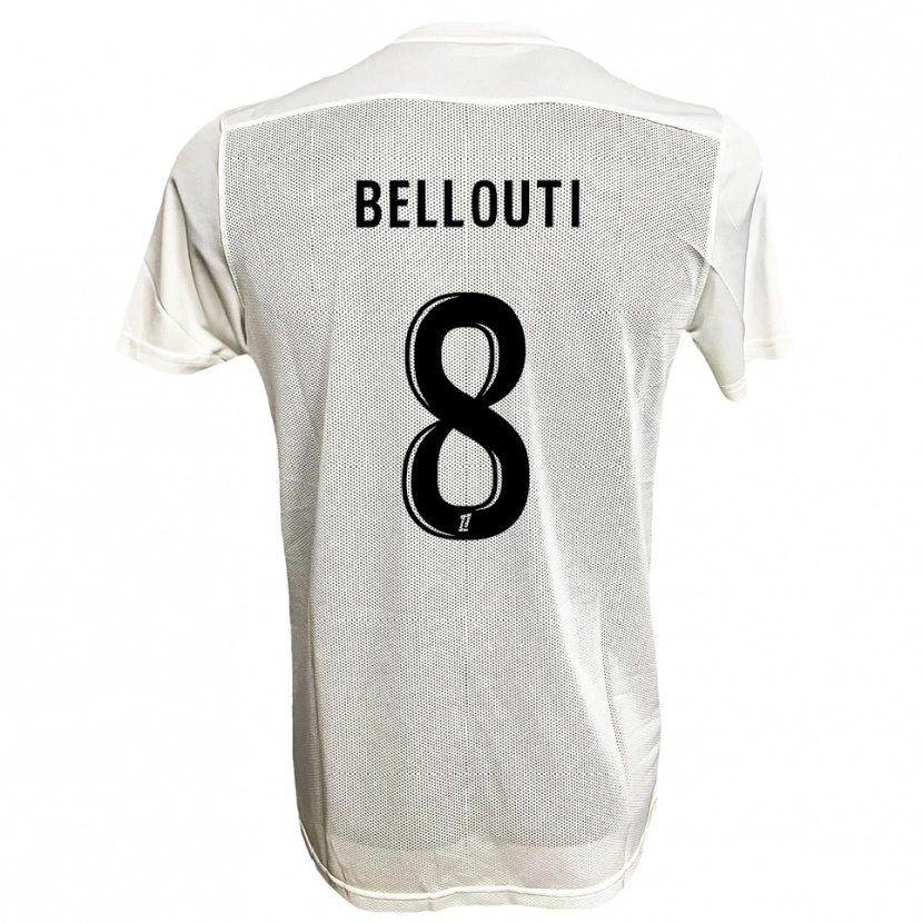 Danxen Herren Enzo Bellouti #8 Schwarz Weiß Auswärtstrikot Trikot 2025/26 T-Shirt Österreich