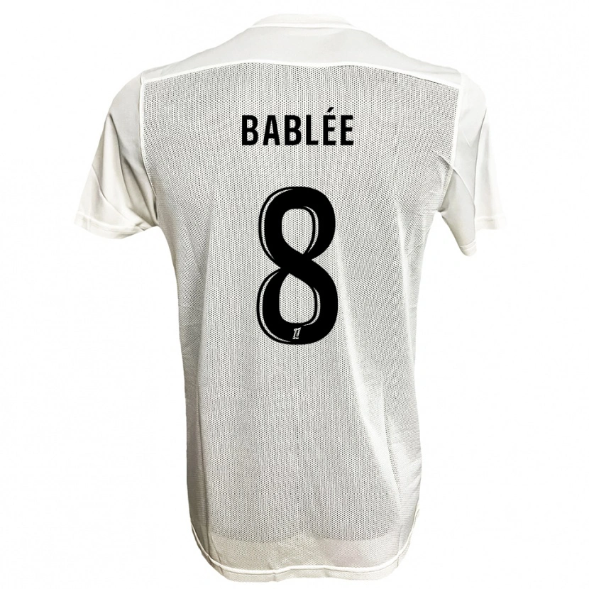 Danxen Herren Alix Bablée #8 Schwarz Weiß Auswärtstrikot Trikot 2025/26 T-Shirt Österreich