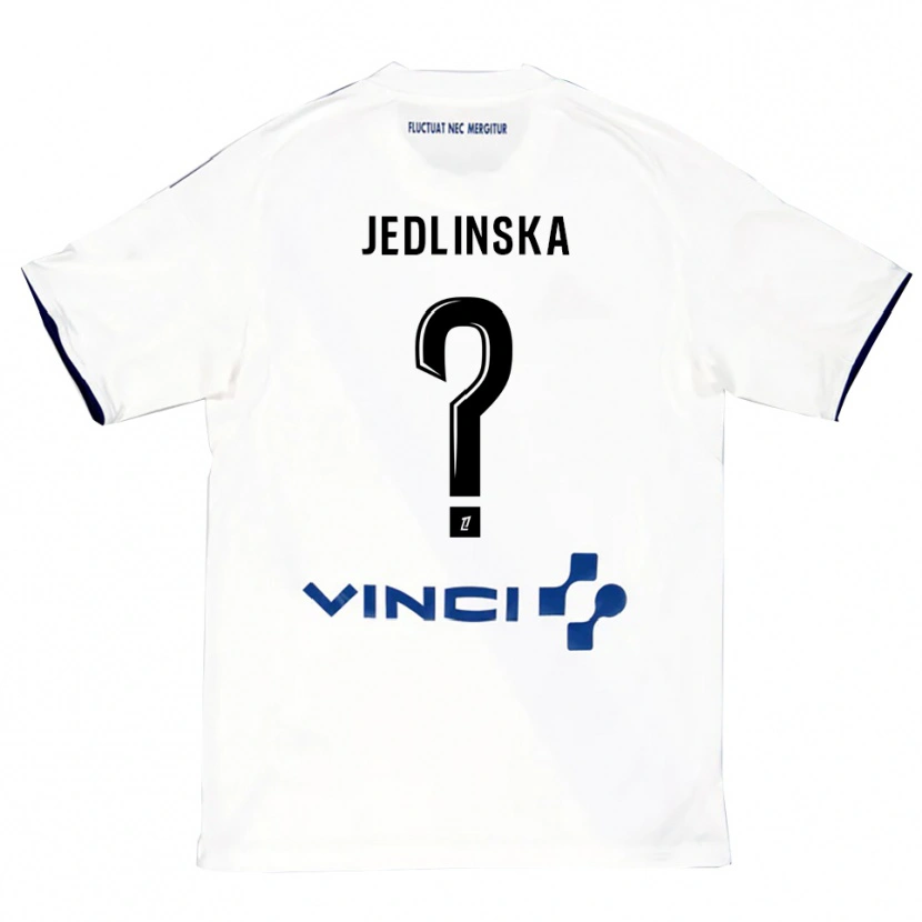 Danxen Herren Klaudia Jedlinska #0 Weiß Blau Auswärtstrikot Trikot 2025/26 T-Shirt Österreich