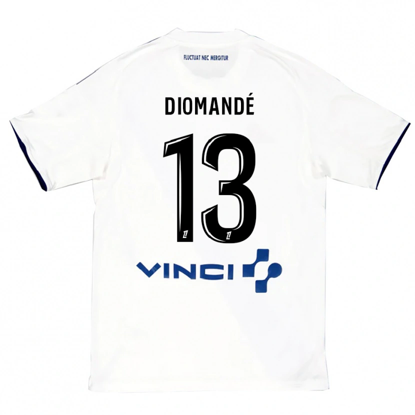 Danxen Herren Vassancy Diomandé #13 Weiß Blau Auswärtstrikot Trikot 2025/26 T-Shirt Österreich