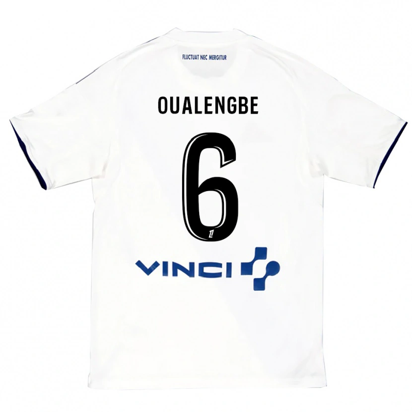 Danxen Herren Gabriel Oualengbe #6 Weiß Blau Auswärtstrikot Trikot 2025/26 T-Shirt Österreich