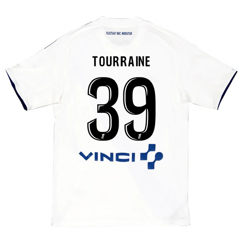 Danxen Herren Mathys Tourraine #39 Weiß Blau Auswärtstrikot Trikot 2025/26 T-Shirt Österreich