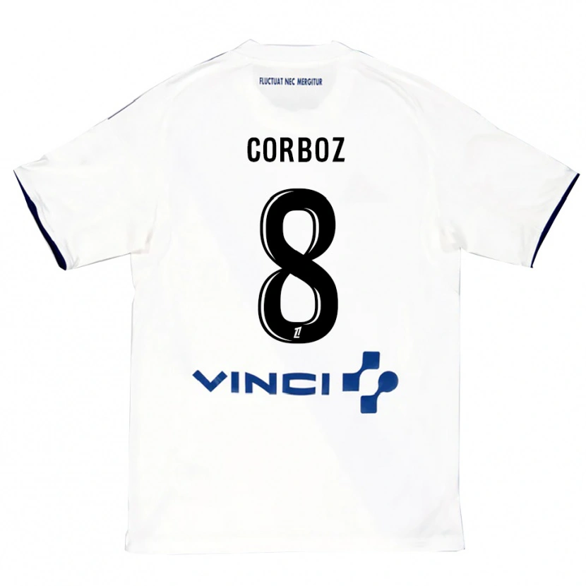 Danxen Herren Daphné Corboz #8 Weiß Blau Auswärtstrikot Trikot 2025/26 T-Shirt Österreich