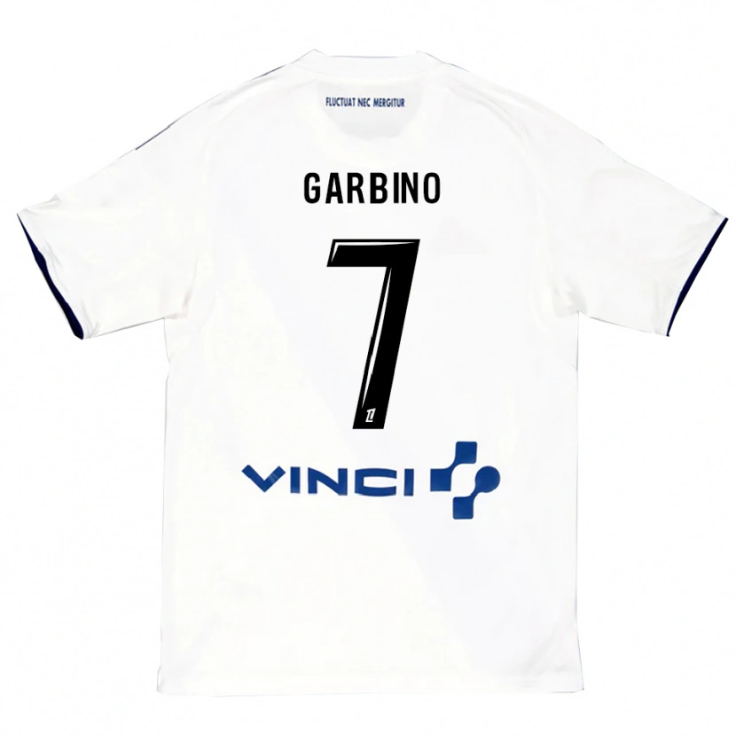 Danxen Herren Maëlle Garbino #7 Weiß Blau Auswärtstrikot Trikot 2025/26 T-Shirt Österreich