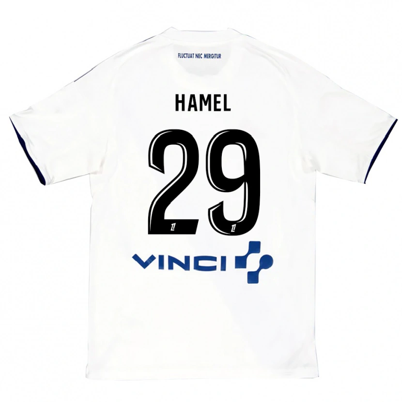 Danxen Herren Pierre-Yves Hamel #29 Weiß Blau Auswärtstrikot Trikot 2025/26 T-Shirt Österreich