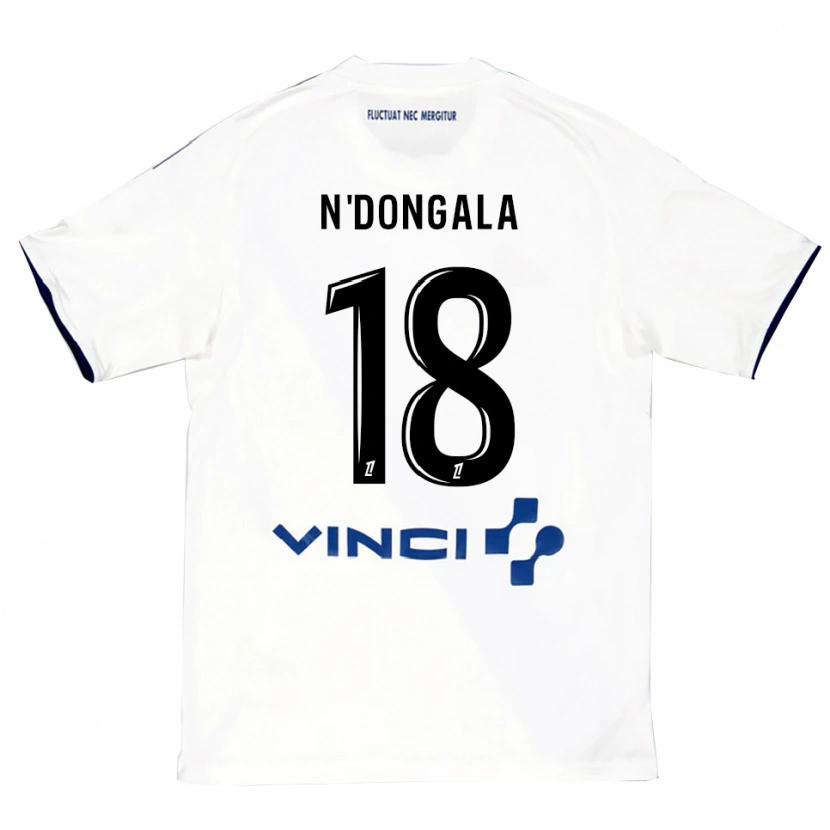 Danxen Herren Melween N'dongala #18 Weiß Blau Auswärtstrikot Trikot 2025/26 T-Shirt Österreich