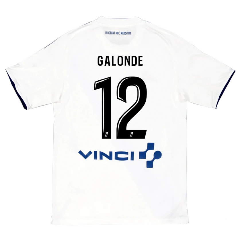 Danxen Herren Mathis Galonde #12 Weiß Blau Auswärtstrikot Trikot 2025/26 T-Shirt Österreich