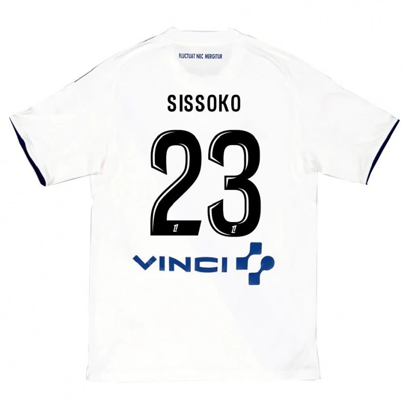 Danxen Herren Teninsoun Sissoko #23 Weiß Blau Auswärtstrikot Trikot 2025/26 T-Shirt Österreich