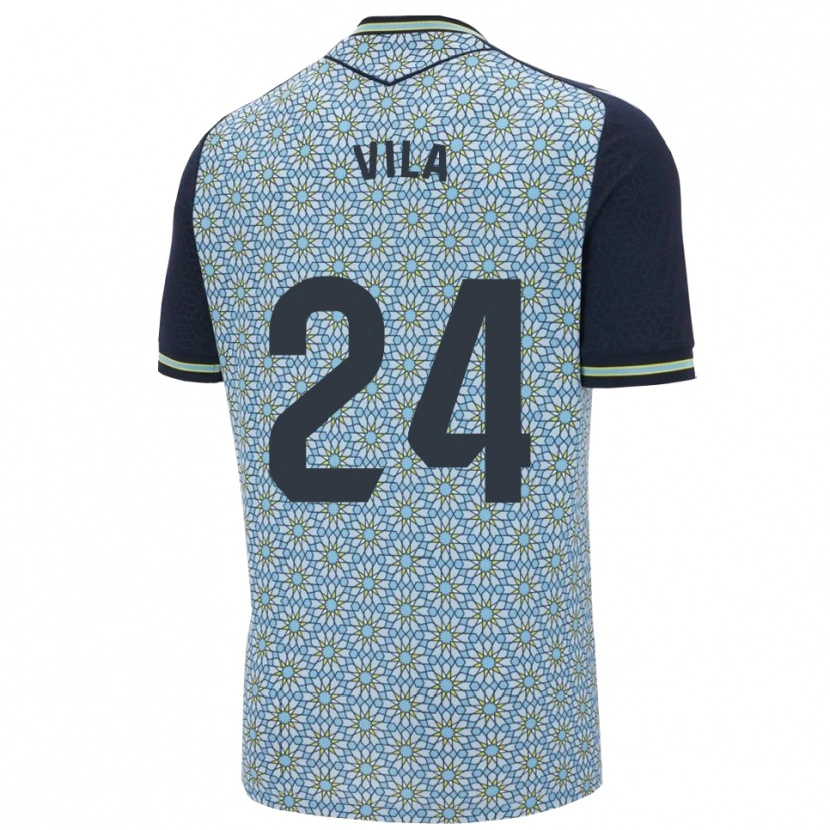 Danxen Herren Nacho Vila #24 Blau Marine Auswärtstrikot Trikot 2025/26 T-Shirt Österreich