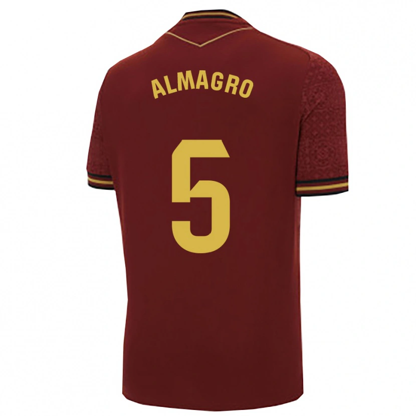 Danxen Herren Samu Almagro #5 Burgunderrot Gold Auswärtstrikot Trikot 2025/26 T-Shirt Österreich