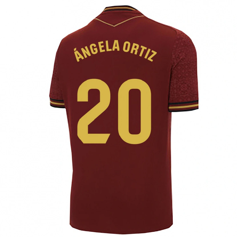Danxen Herren Ángela Gema Ortiz Muriel #20 Burgunderrot Gold Auswärtstrikot Trikot 2025/26 T-Shirt Österreich