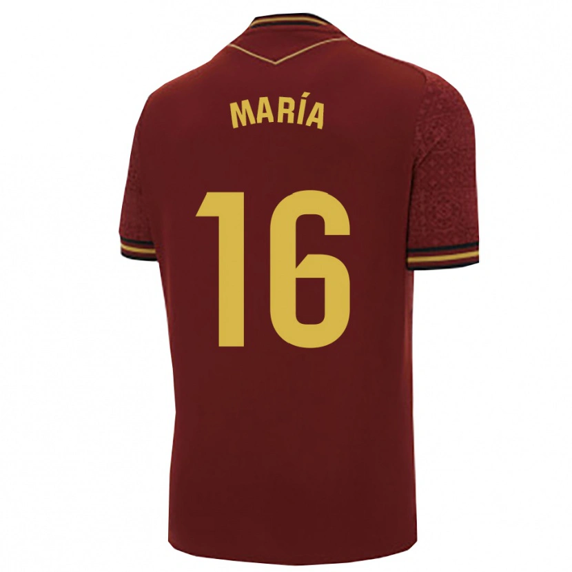 Danxen Herren María Llorente #16 Burgunderrot Gold Auswärtstrikot Trikot 2025/26 T-Shirt Österreich