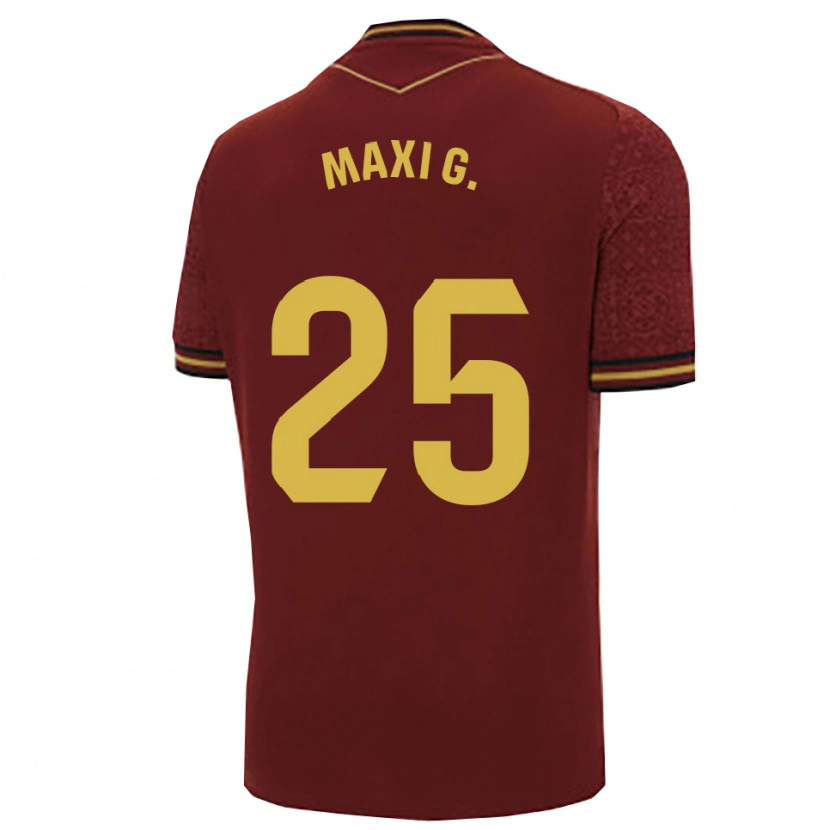 Danxen Herren Maxi Gomez #25 Burgunderrot Gold Auswärtstrikot Trikot 2025/26 T-Shirt Österreich
