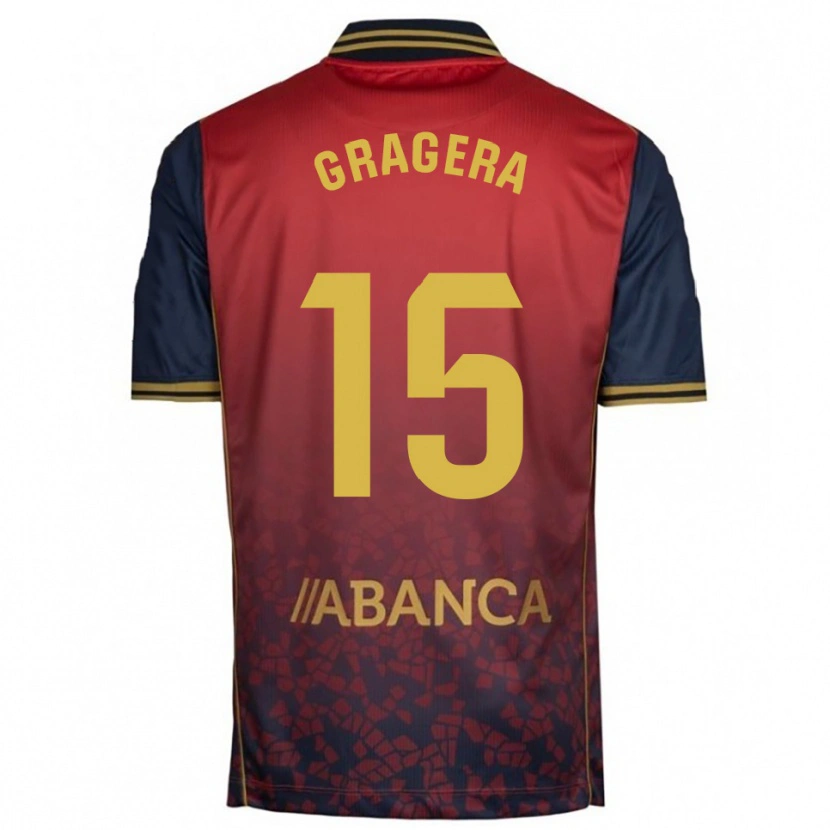 Danxen Herren José Gragera #15 Rot Marine Auswärtstrikot Trikot 2025/26 T-Shirt Österreich