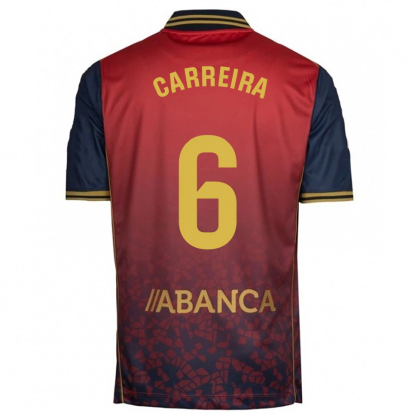Danxen Herren David Carreira #6 Rot Marine Auswärtstrikot Trikot 2025/26 T-Shirt Österreich