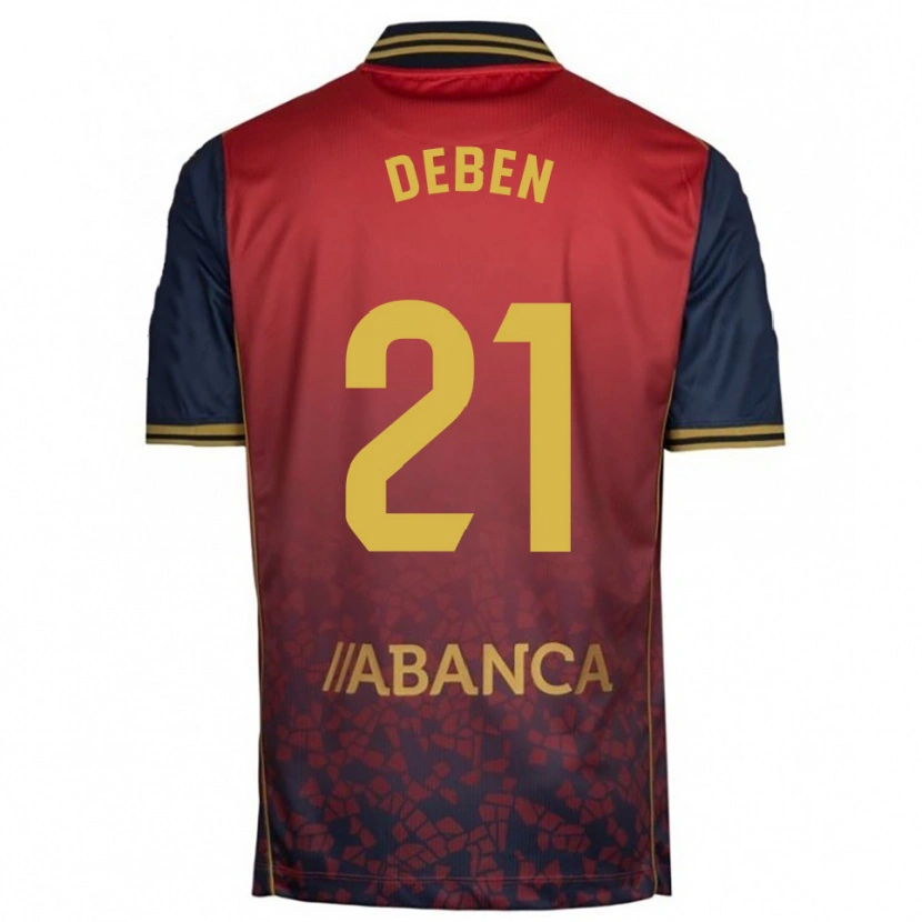 Danxen Herren Sara Debén #21 Rot Marine Auswärtstrikot Trikot 2025/26 T-Shirt Österreich