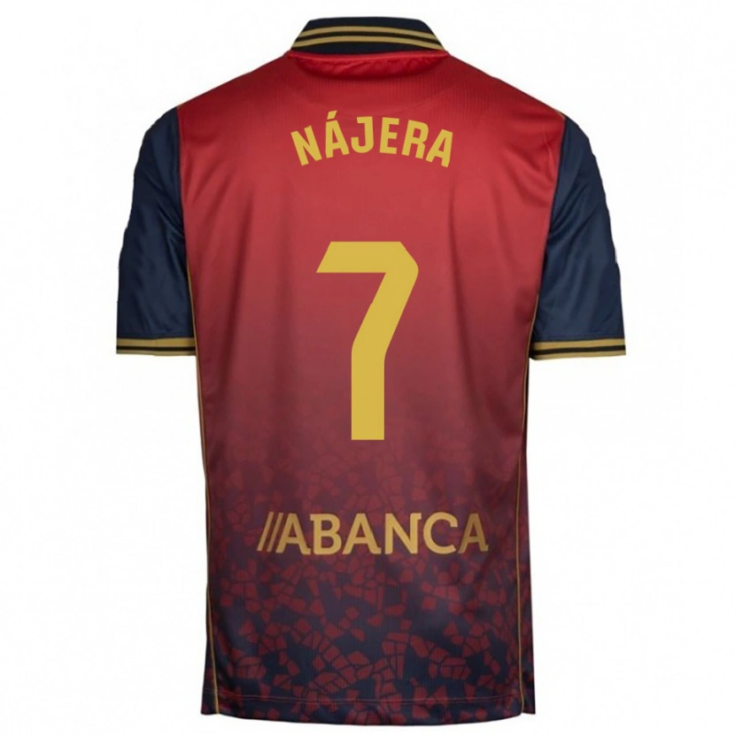 Danxen Herren Mario Nájera #7 Rot Marine Auswärtstrikot Trikot 2025/26 T-Shirt Österreich