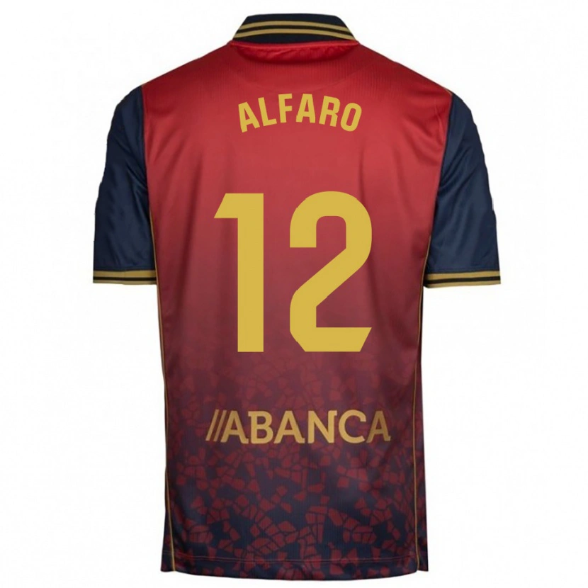 Danxen Herren Alejandro Alfaro #12 Rot Marine Auswärtstrikot Trikot 2025/26 T-Shirt Österreich