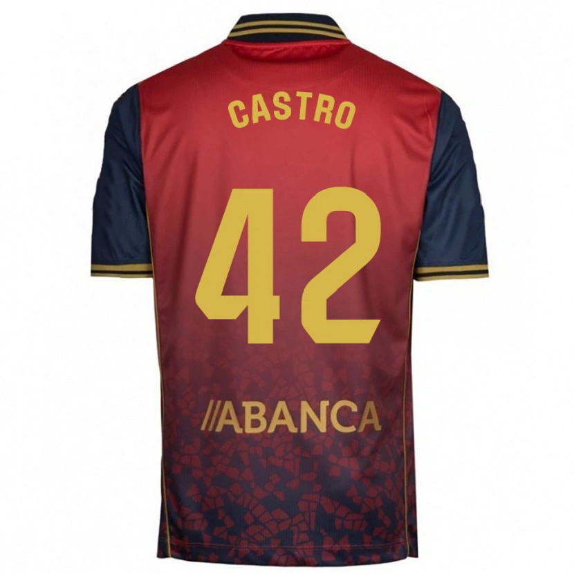 Danxen Herren Lucas Castro #42 Rot Marine Auswärtstrikot Trikot 2025/26 T-Shirt Österreich