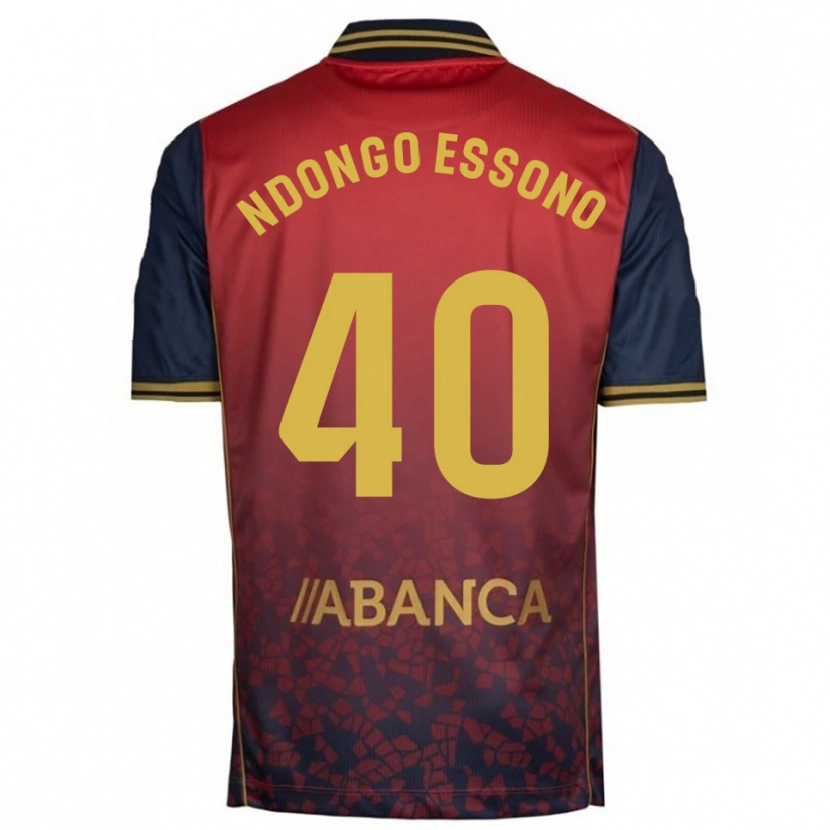 Danxen Herren Rodrigue Essono #40 Rot Marine Auswärtstrikot Trikot 2025/26 T-Shirt Österreich