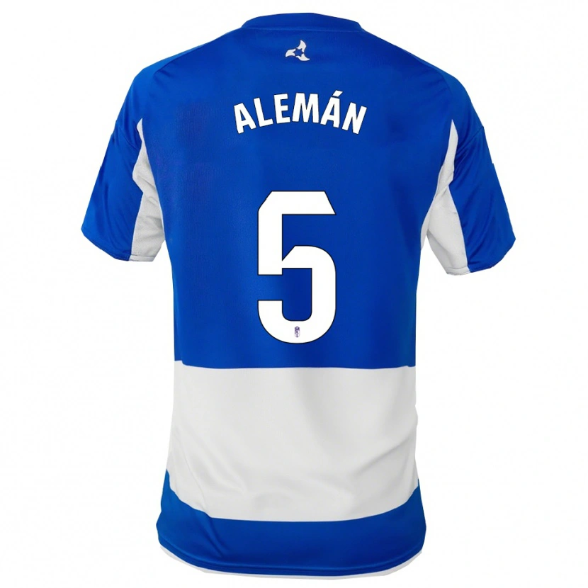 Danxen Herren Carlos Alemán #5 Blau Weiß Auswärtstrikot Trikot 2025/26 T-Shirt Österreich