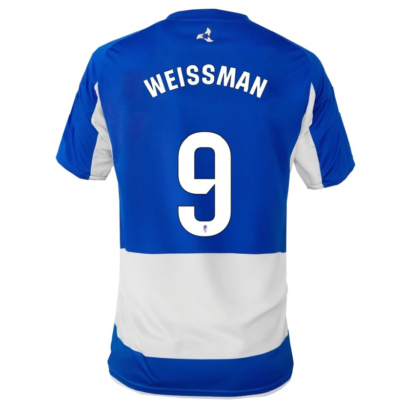 Danxen Herren Shon Weissman #9 Blau Weiß Auswärtstrikot Trikot 2025/26 T-Shirt Österreich