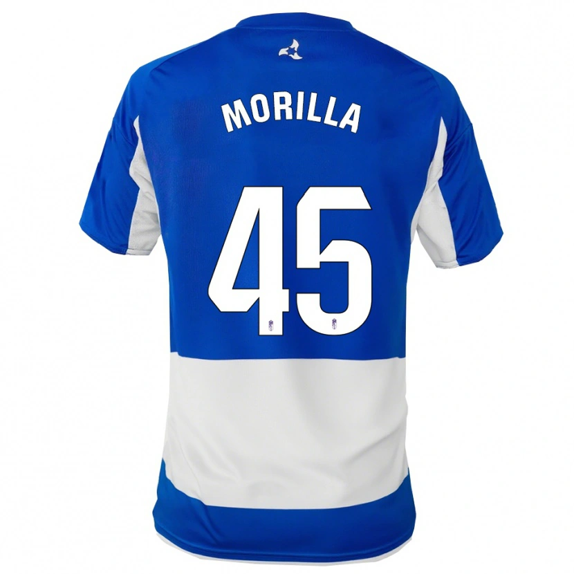 Danxen Herren David Morilla #45 Blau Weiß Auswärtstrikot Trikot 2025/26 T-Shirt Österreich