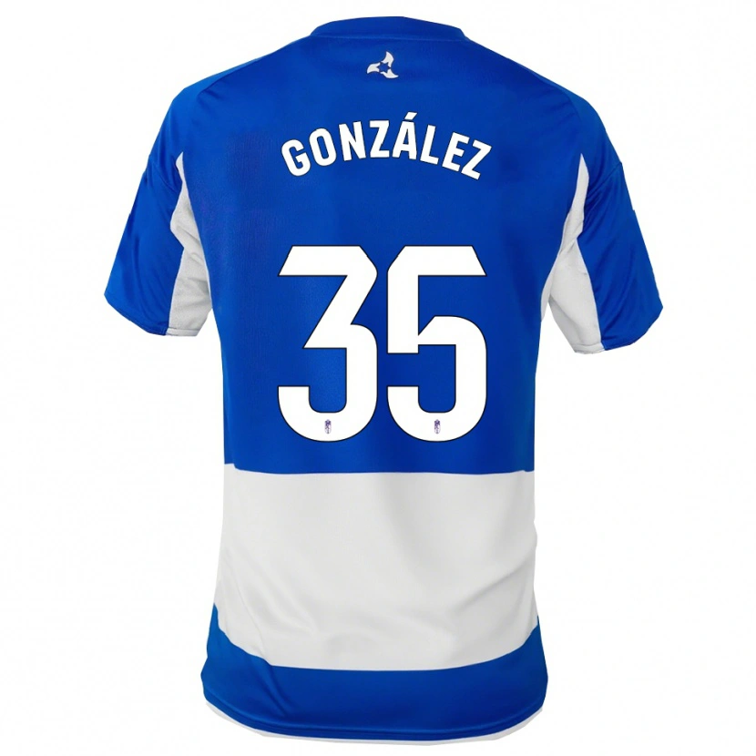 Danxen Herren Isra González #35 Blau Weiß Auswärtstrikot Trikot 2025/26 T-Shirt Österreich