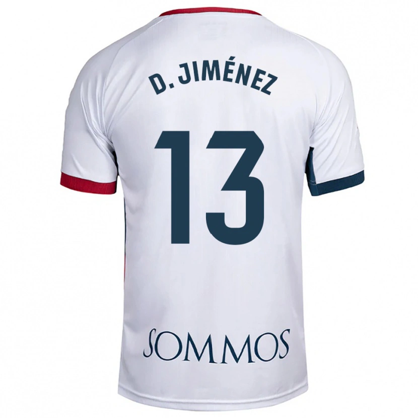 Danxen Herren Dani Jiménez #13 Weiß Rot Auswärtstrikot Trikot 2025/26 T-Shirt Österreich