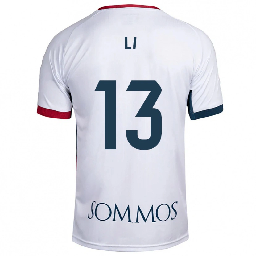 Danxen Herren Changyi Li #13 Weiß Rot Auswärtstrikot Trikot 2025/26 T-Shirt Österreich