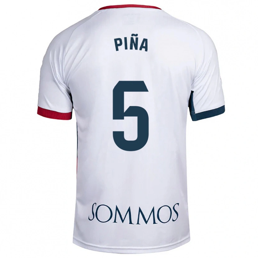 Danxen Herren Piña #5 Weiß Rot Auswärtstrikot Trikot 2025/26 T-Shirt Österreich