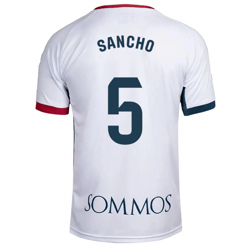 Danxen Herren Esther Sancho #5 Weiß Rot Auswärtstrikot Trikot 2025/26 T-Shirt Österreich