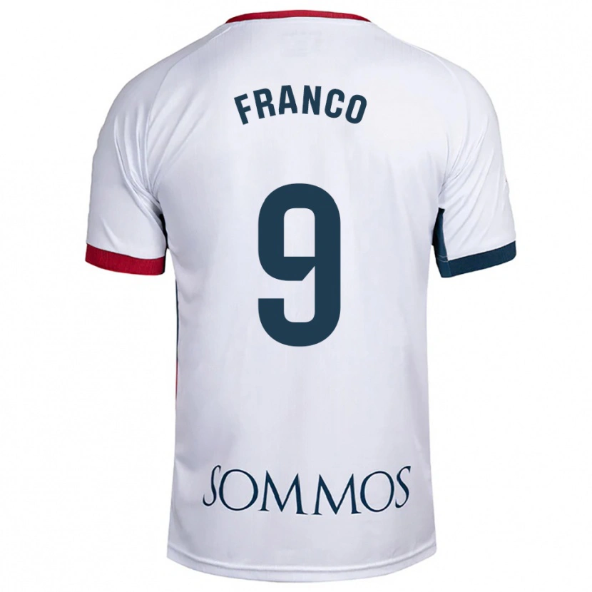 Danxen Herren Santi Franco #9 Weiß Rot Auswärtstrikot Trikot 2025/26 T-Shirt Österreich