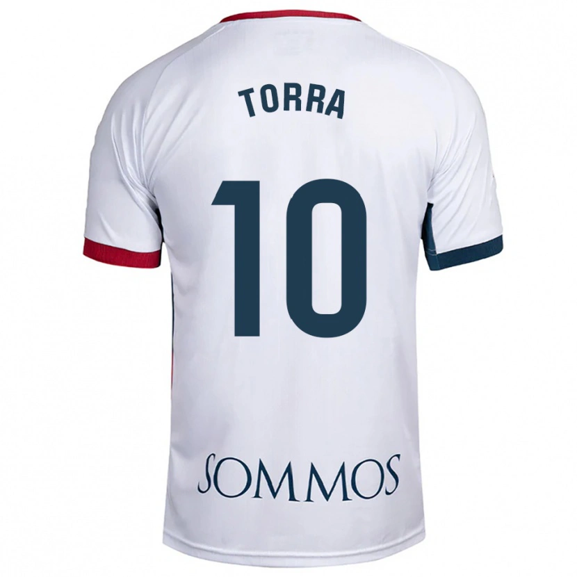 Danxen Herren Marc Torra #10 Weiß Rot Auswärtstrikot Trikot 2025/26 T-Shirt Österreich