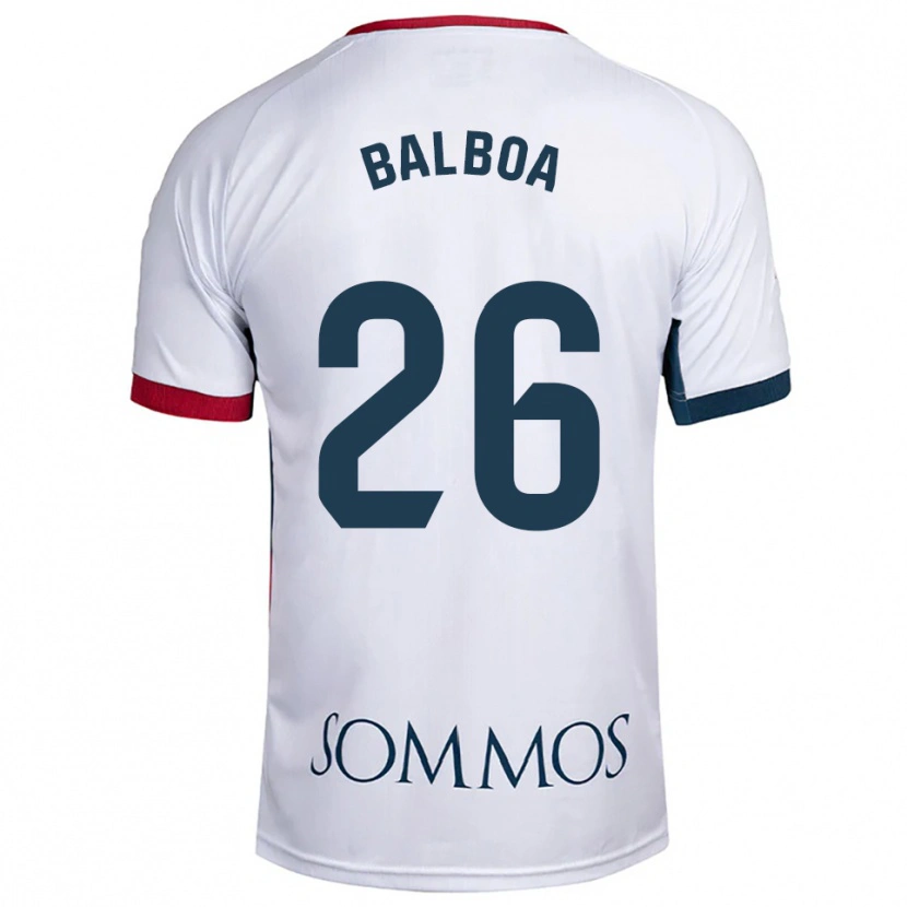 Danxen Herren Álex Balboa #26 Weiß Rot Auswärtstrikot Trikot 2025/26 T-Shirt Österreich