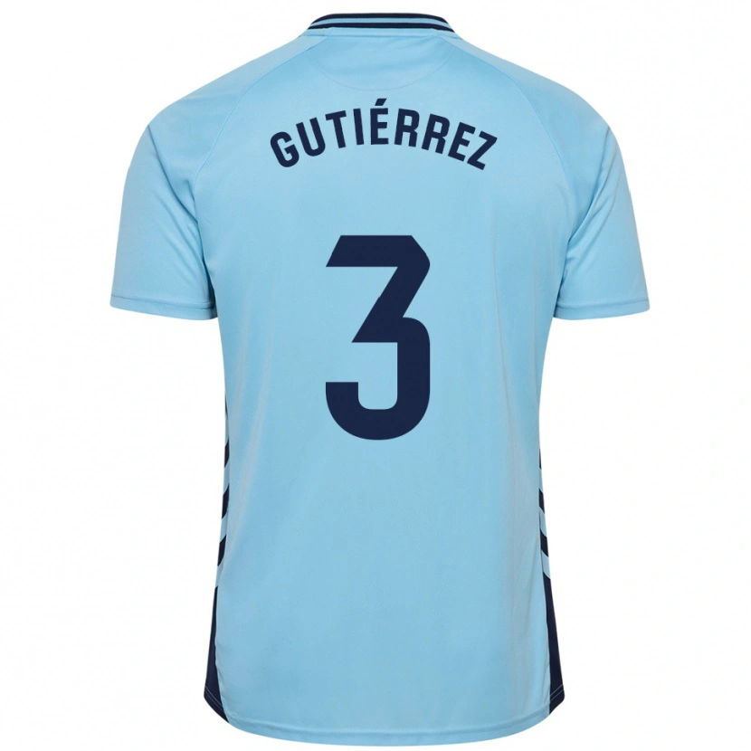 Danxen Herren Cristian Gutiérrez #3 Himmelblau Auswärtstrikot Trikot 2025/26 T-Shirt Österreich