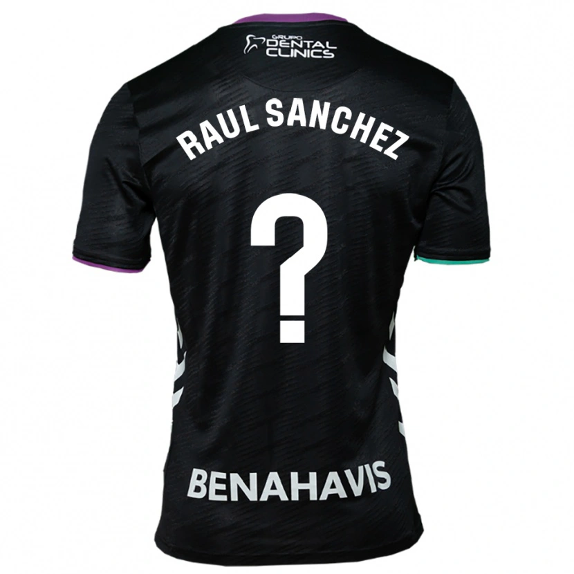 Danxen Herren Raul Sánchez #0 Schwarz Lila Grün Auswärtstrikot Trikot 2025/26 T-Shirt Österreich
