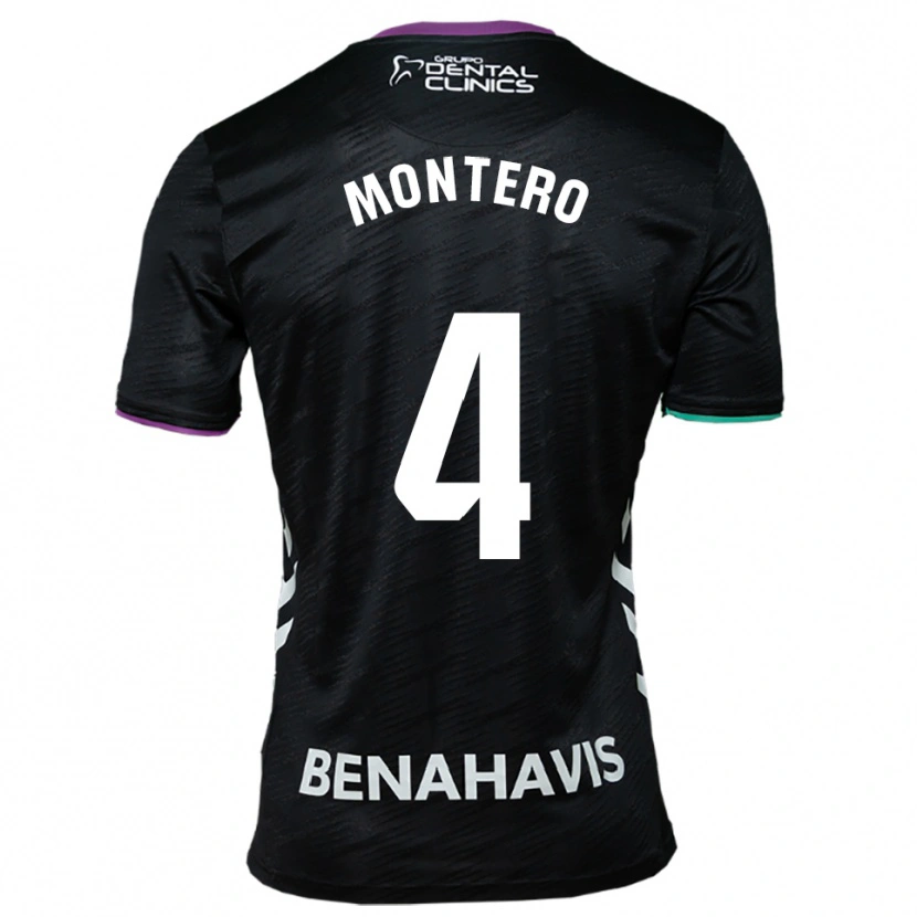 Danxen Herren Javi Montero #4 Schwarz Lila Grün Auswärtstrikot Trikot 2025/26 T-Shirt Österreich