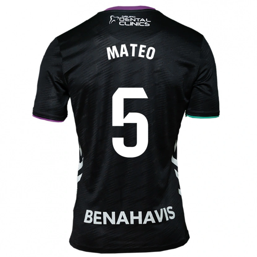 Danxen Herren Ángel Mateo #5 Schwarz Lila Grün Auswärtstrikot Trikot 2025/26 T-Shirt Österreich