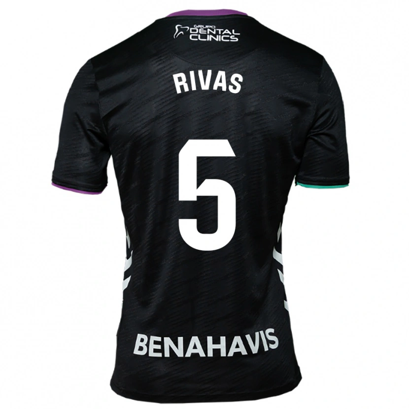 Danxen Herren Juande Rivas #5 Schwarz Lila Grün Auswärtstrikot Trikot 2025/26 T-Shirt Österreich